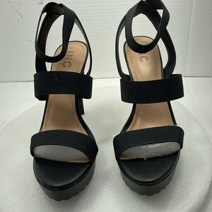 I.N.C Cerina Strappy Dress Sandals, Black, Women Size 9 Item#530